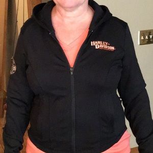 Harley-Davidson black  polyester jacket